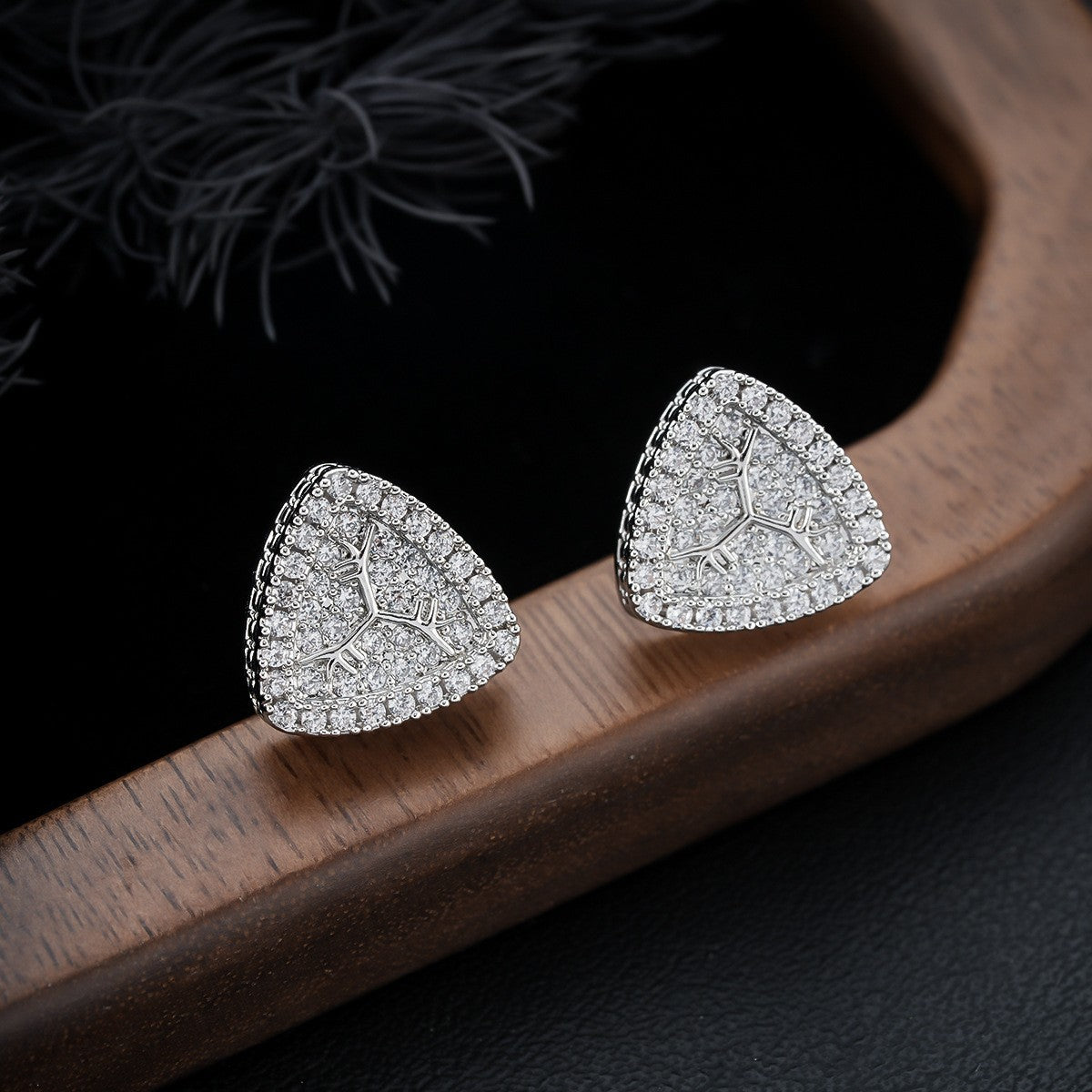 Trendy Minimalist Hoop & Stud Earrings, High-End Luxury Unisex Ear Jewelry