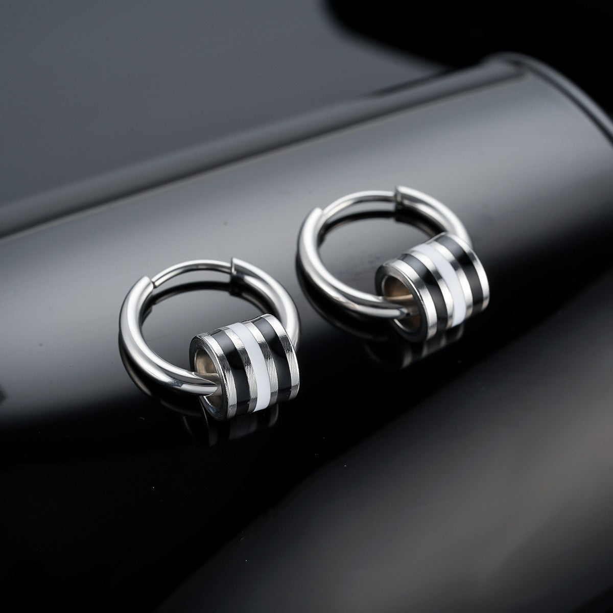 Trendy Minimalist Hoop & Stud Earrings, High-End Luxury Unisex Ear Jewelry