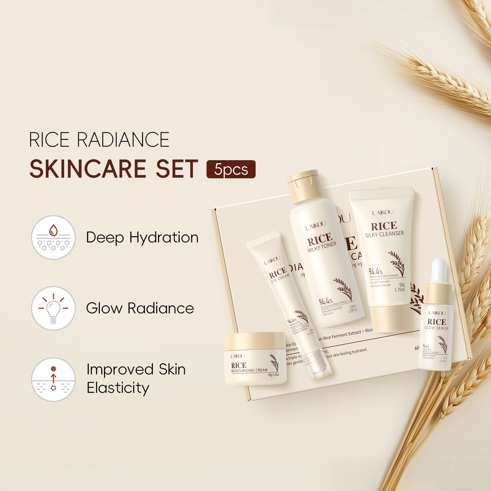 Moisturizing Cream With Plant Extracts For Facial Skincare Skincare Set