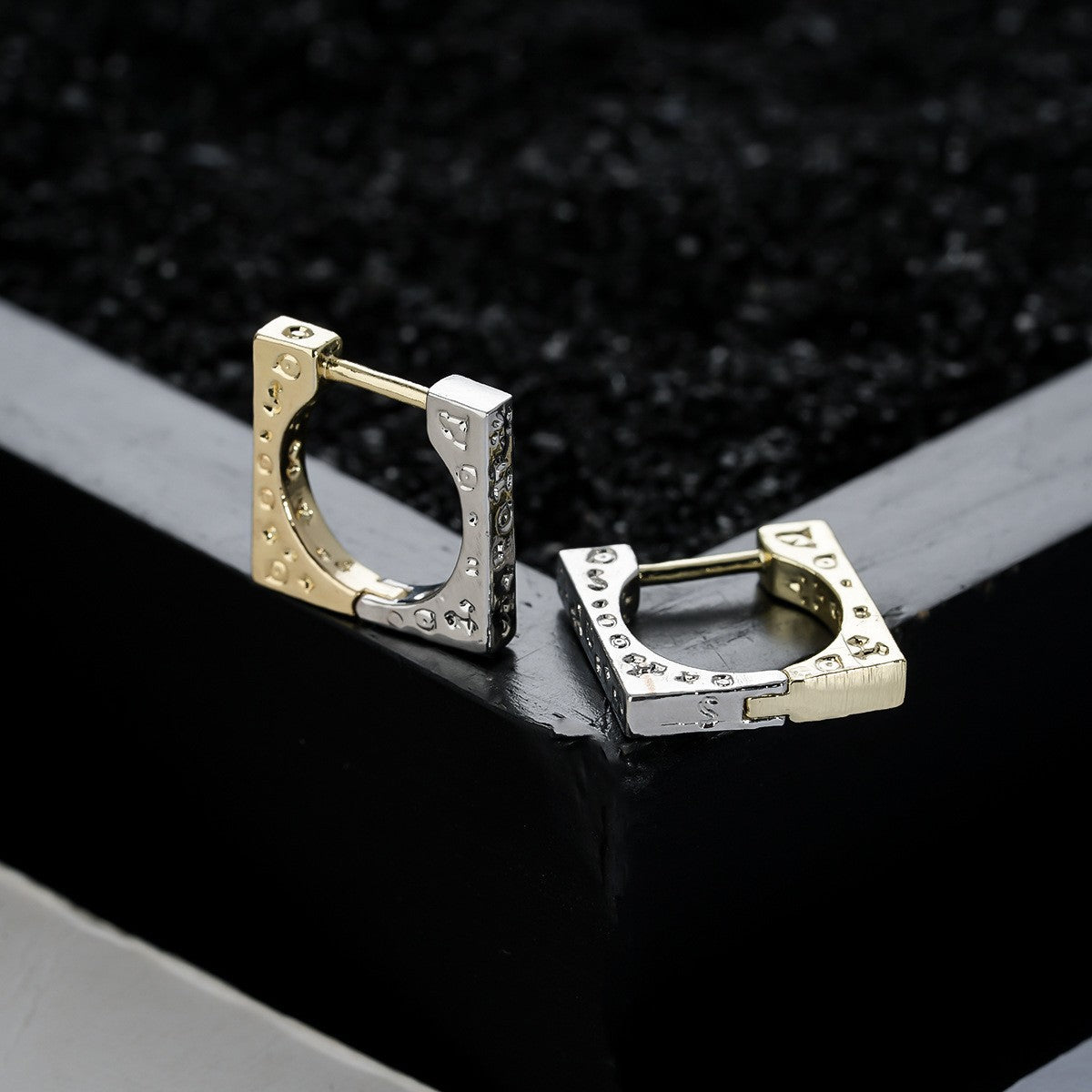 Trendy Minimalist Hoop & Stud Earrings, High-End Luxury Unisex Ear Jewelry