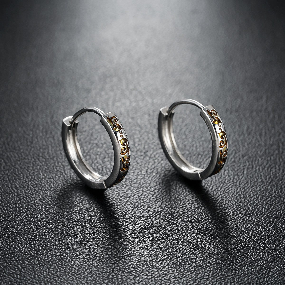 Trendy Minimalist Hoop & Stud Earrings, High-End Luxury Unisex Ear Jewelry