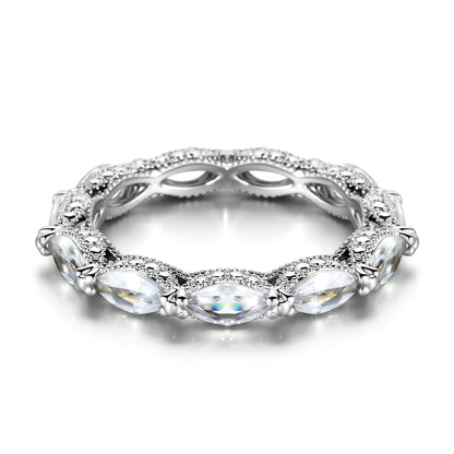 Fashionable Light-Luxury Zircon Womens Ring