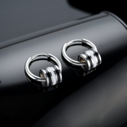 Trendy Minimalist Hoop &amp; Stud Earrings, High-End Luxury Unisex Ear Jewelry