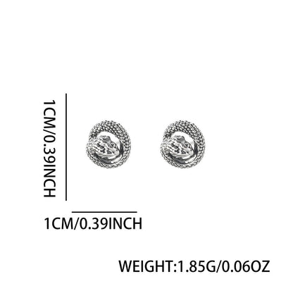 Trendy Minimalist Hoop &amp; Stud Earrings, High-End Luxury Unisex Ear Jewelry