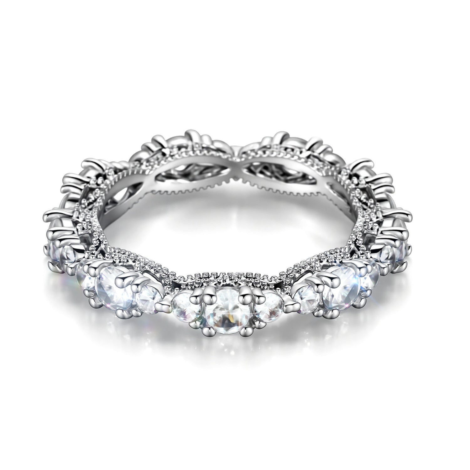 Fashionable Light-Luxury Zircon Womens Ring