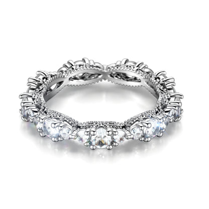 Fashionable Light-Luxury Zircon Womens Ring