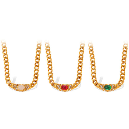Vintage Mid-Century Geometric Choker Necklace With Premium Cat&